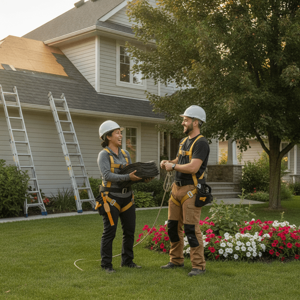 Local Roofing team